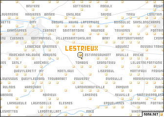 map of Les Trieux