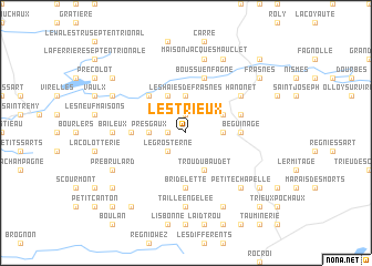 map of Les Trieux