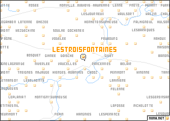 map of Les Trois Fontaines