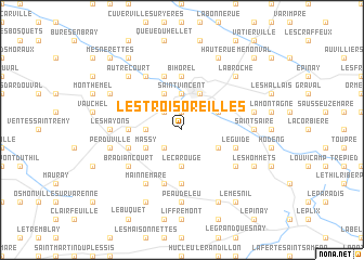 map of Les Trois Oreilles