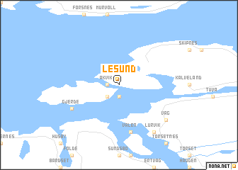 map of Lesund
