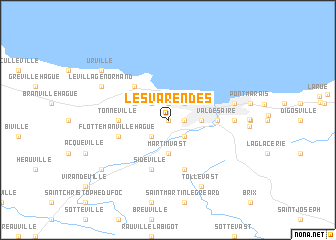 map of Les Varendes