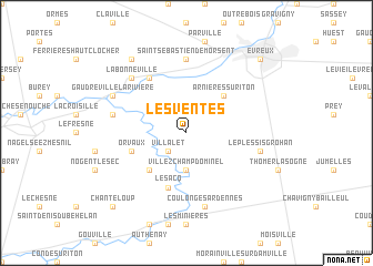 map of Les Ventes