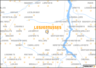 map of Les Vernusses
