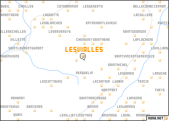 map of Les Vialles