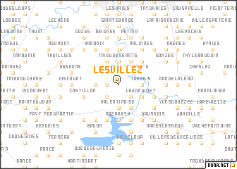 map of Les Villez