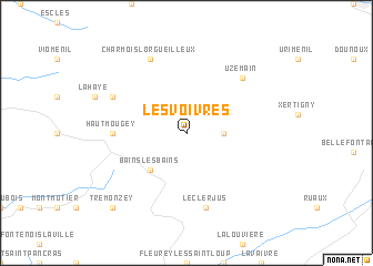 map of Les Voivres