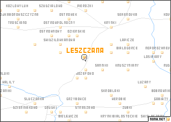 map of Leszczana