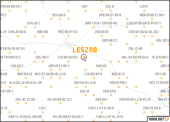 map of Leszno