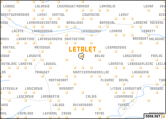 map of Le Talet