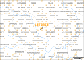 map of Létance