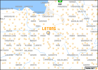 map of LʼÉtang