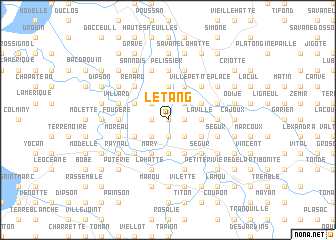 map of LʼÉtang