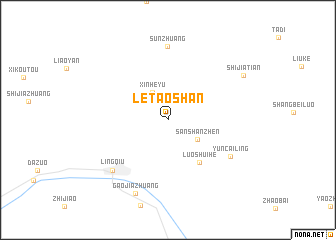 map of Letaoshan