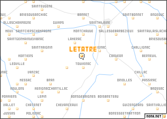 map of Le Tâtre