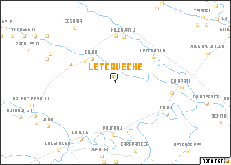 map of Letca Veche