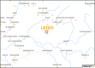 map of Letgyi