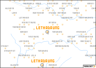 map of Lethadaung