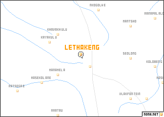 map of Lethakeng