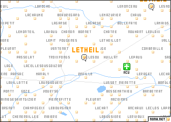 map of Le Theil