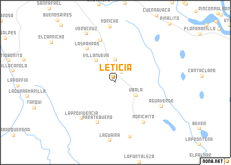 map of Leticia