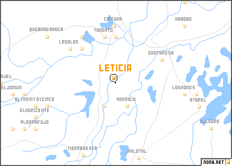 map of Leticia