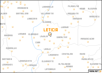 map of Leticia