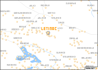 map of Letinac
