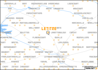 map of Le Titre