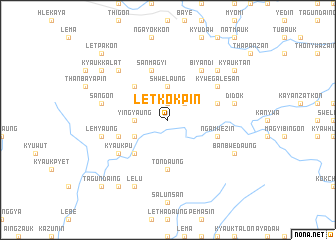 map of Letkokpin