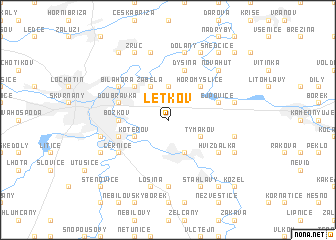 map of Letkov