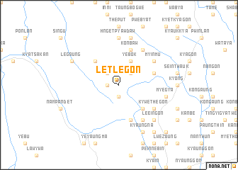 map of Letlegon