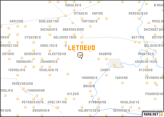 map of Letnëvo