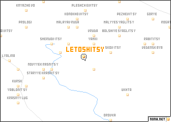 map of Letoshitsy