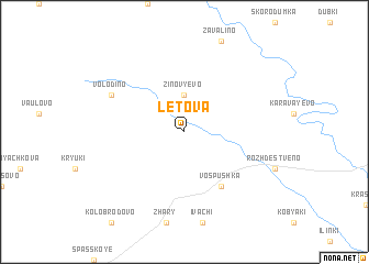 map of Letova