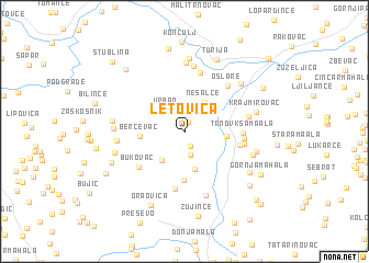 map of Letovica