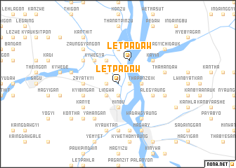 map of Letpadaw
