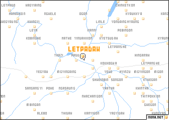 map of Letpadaw