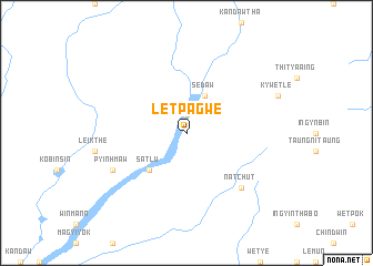 map of Letpagwè