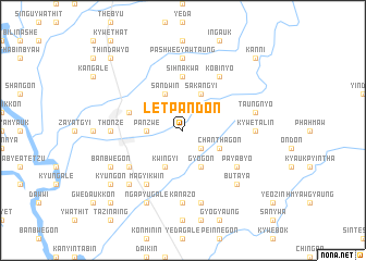 map of Letpandon