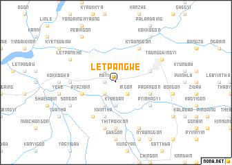 map of Letpangwe