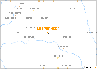 map of Letpanhkon