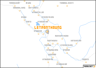 map of Letpanthaung