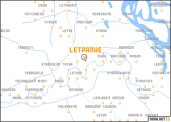 map of Letpanwe