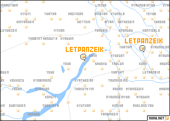 map of Letpanzeik