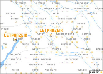 map of Letpanzeik