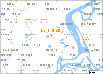 map of Letpanzin