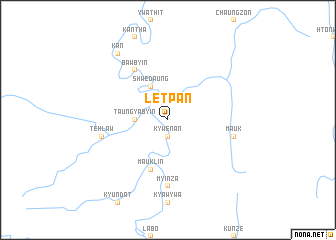 map of Letpan