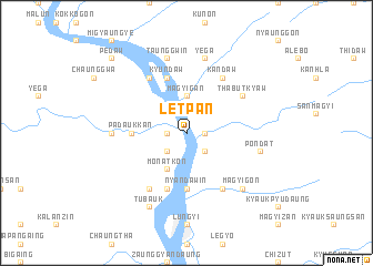 map of Letpan