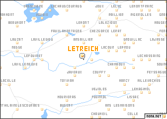 map of Le Treich